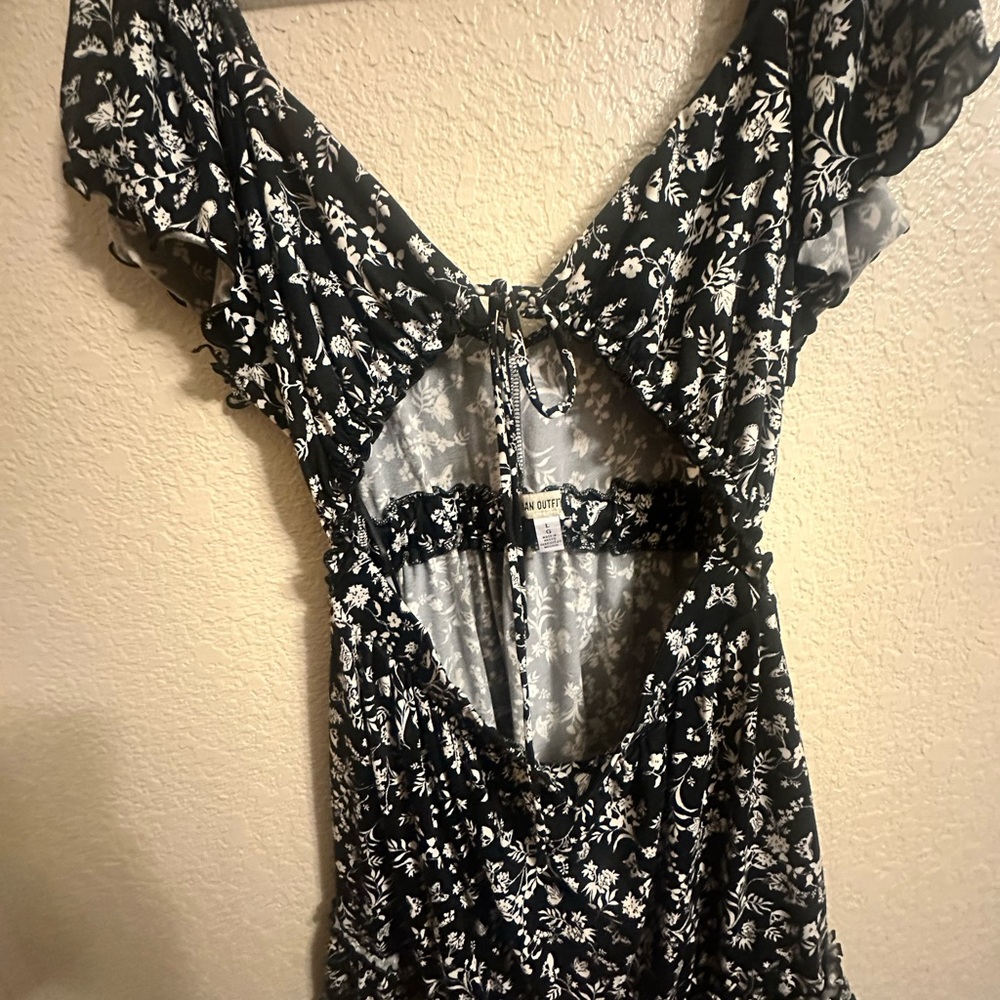 UO Rianna Floral Ruffle Mini Dress - Picture 3 of 6